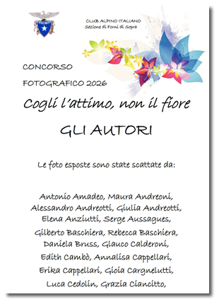 Autori del concorso fotografico 2026